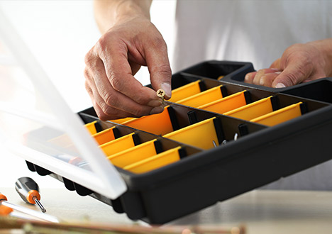 screws kit, packaging support